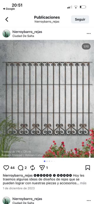 Verjas de Hierro Forjado para Ventanas