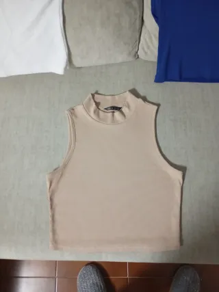 Top Verano Blanco Hombros Descubiertos