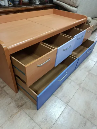 Cama juvenil con cajones