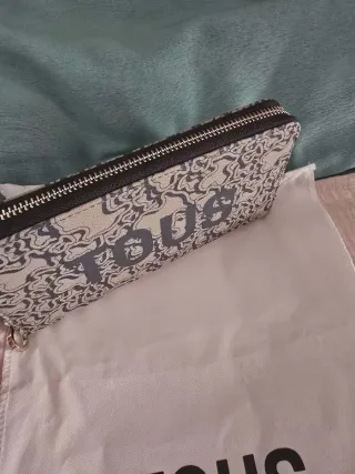 Cartera TOUS Beige y Gris