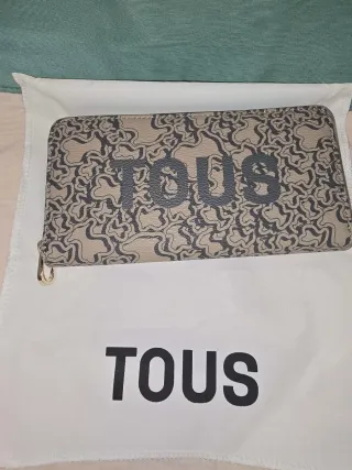 Cartera TOUS Beige y Gris