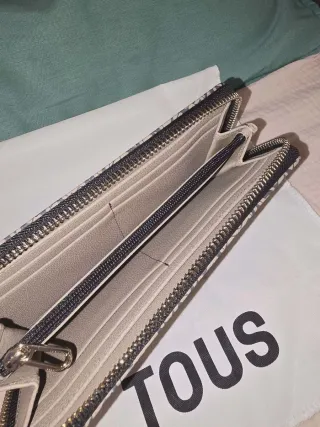 Cartera TOUS Beige y Gris
