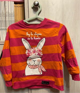 Sudadera niña Anabel Lee 3-4 años estampado conejo