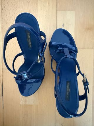 Sandalias Louis Vuitton Azul Tira T