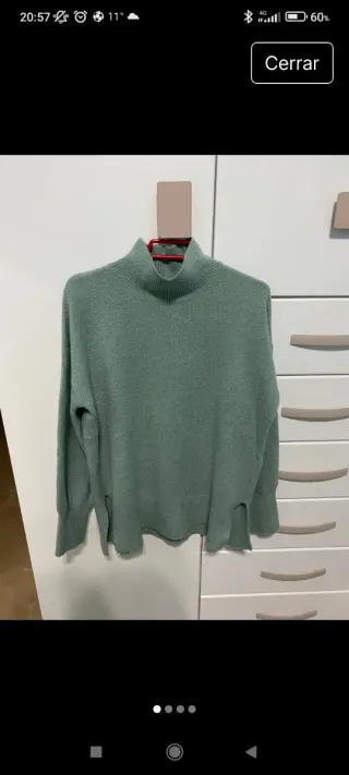 Jersey Sfera cuello alto verde talla única