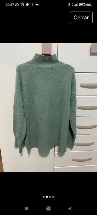 Jersey Sfera cuello alto verde talla única