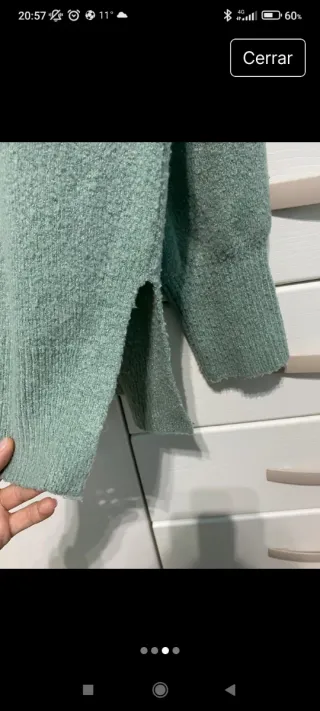 Jersey Sfera cuello alto verde talla única