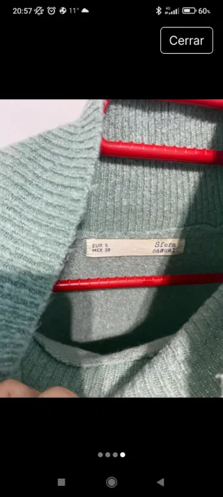 Jersey Sfera cuello alto verde talla única