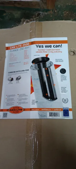 Filtro carbón activo y turbina extractora