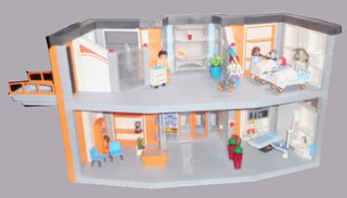 Hospital Playmobil con Vehículos