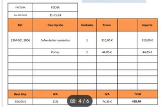 Cofre Toyota Hilux  SIN USAR