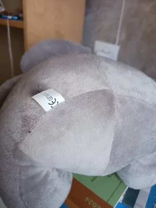 Peluche Ippopotamo Grigio 40 cm