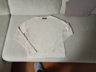 Camiseta manga larga beige