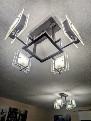 Lámpara LED de techo moderna (incluye 2 lamparas)