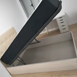 Canapé abatible madera y tela