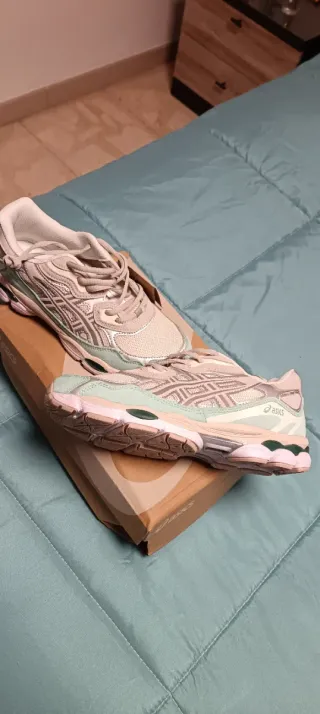 Deportivas Asics Gel Mujer Rosa y Plata