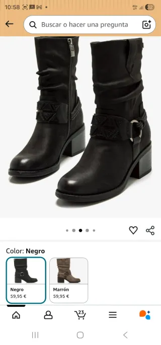 Botines Mustang Talla 41 Negros