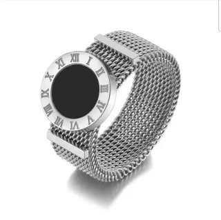 Anillo Malla Acero Inoxidable Réplica de Bulgari