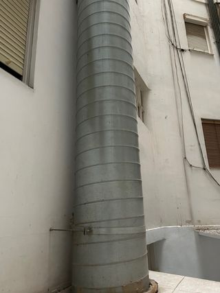 Tubo chimenea 500mm con filtro y codo