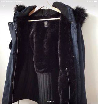 Chaqueta de invierno TRF negra