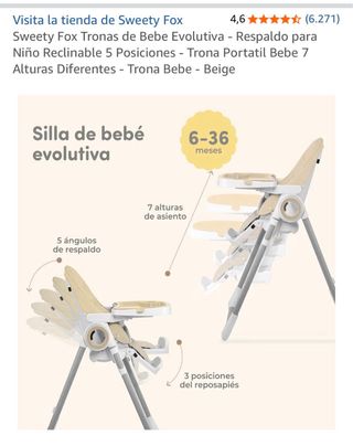 Trona evolutiva Sweet Baby Fox