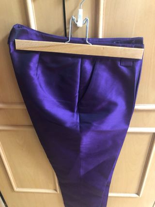 Pantalón Adolfo Dominguez Talla 42 Morado