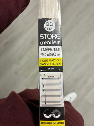 Estor enrollable Día y Noche 90x180cm