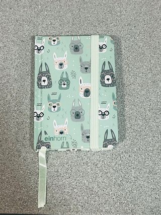 Libreta Einhorn con goma elástica