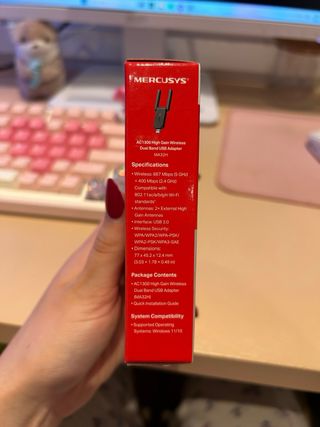 Adaptador WiFi MERCUSYS AC1300 USB Dual Band
