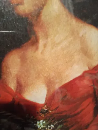 Dipinto donna con fiori