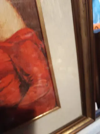 Dipinto donna con fiori