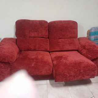 Sofá 2+3 plazas rojo