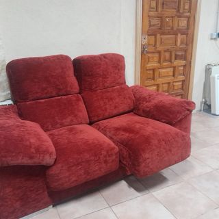 Sofá 2+3 plazas rojo