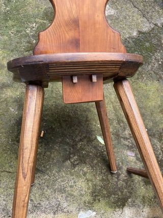 Coppia Sedie in Legno con Cuore