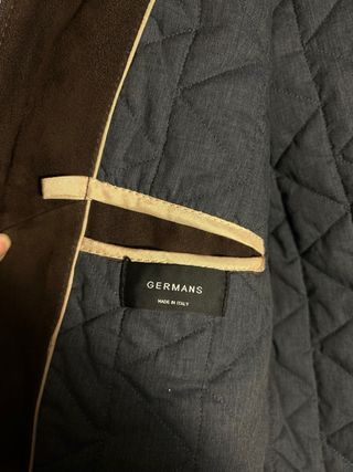 Giubbotto in pelle e tessuto