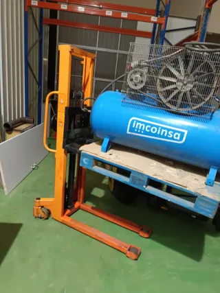 Transpaleta Hidráulica Elevadora Naranja