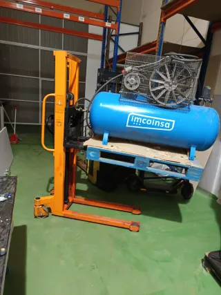 Transpaleta Hidráulica Elevadora Naranja