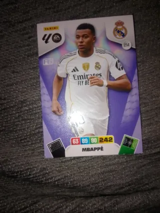Carta Panini Mbappé Real Madrid 214