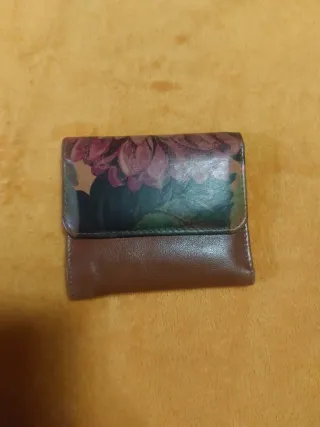 Cartera de cuero Marruecos floral