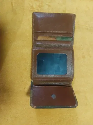 Cartera de cuero Marruecos floral