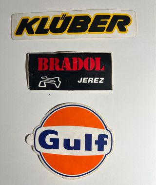 Lote pegatinas lubrificantes de motor