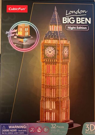 Puzzle 3D Big Ben London Night Edition