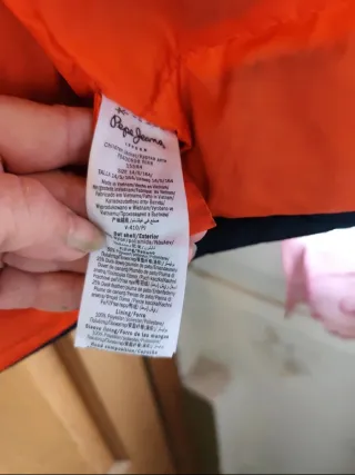 Abrigo Pepe Jeans Azul con Capucha