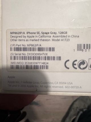 iPhone SE 128GB Grigio Siderale