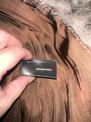 Abrigo de pelo estampado