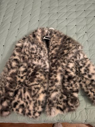 Abrigo de pelo estampado