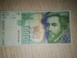 Billete 1000 pesetas 1992