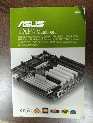 Manual original ASUS TXP4 – Socket 7 – Retro PC