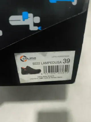 Zapatos de seguridad Calima grises y naranjas