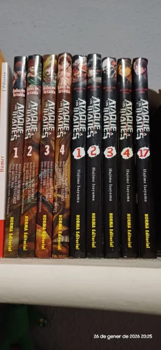 Tomos del manga Ataque a los titanes